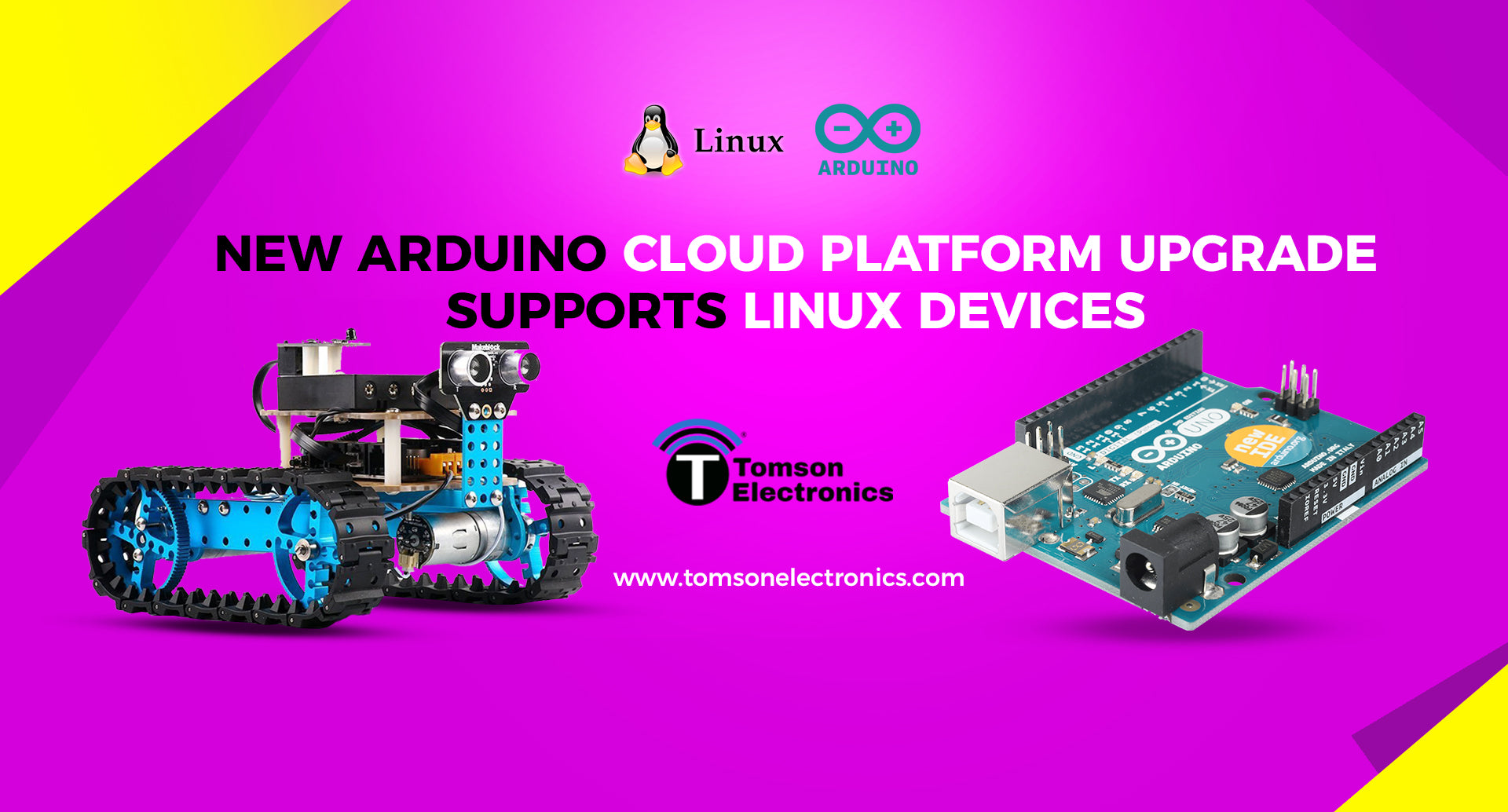 New Arduino Cloud Platform upgrade supports Linux devices New Arduino Cloud Platform upgrade supports Linux devices